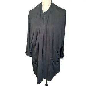 7 For All Mankind Black Cardigan Sweater Women's Large‎